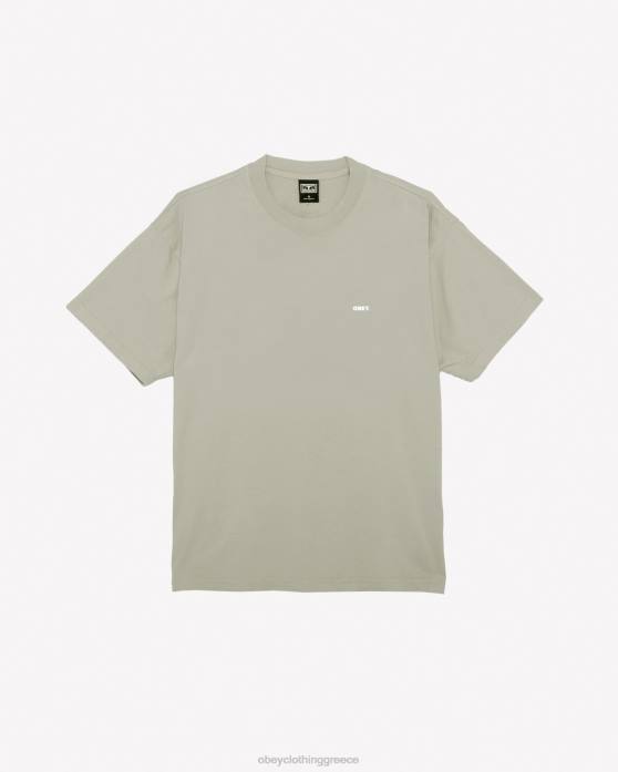 ασημί γκρι είδη ένδυσης 686F286 OBEY τολμηρό iii βαρέων βαρών μπλουζάκι άνδρες