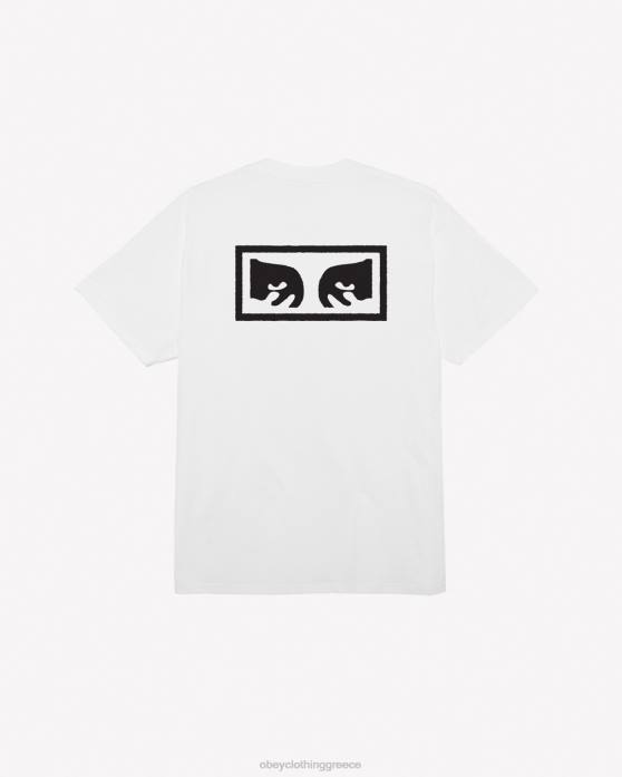 άσπρο είδη ένδυσης 686F346 OBEY μάτια iii κλασικό μπλουζάκι άνδρες