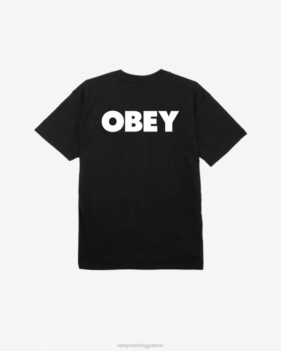 μαύρος είδη ένδυσης 686F351 OBEY bold ii classic t-shirt άνδρες