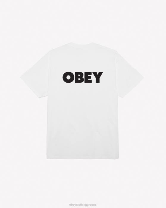 άσπρο είδη ένδυσης 686F353 OBEY bold ii classic t-shirt άνδρες