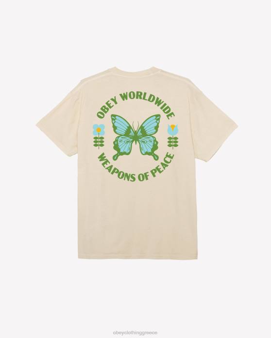 χρωστική σαγό είδη ένδυσης 686F370 OBEY μπλουζάκι με χρωστική ουσία όπλων ειρήνης άνδρες