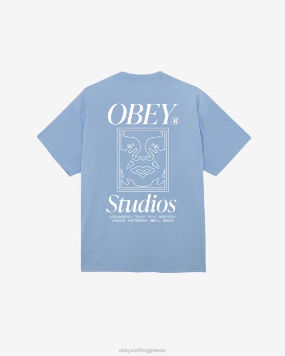 υδραγεία είδη ένδυσης 686F374 OBEY στούντιο εικονίδιο βαρέων βαρών μπλουζάκι άνδρες