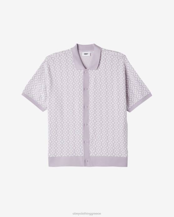 ορχιδέα πέταλο multi είδη ένδυσης 686F118 OBEY διαθήκη κουμπί μπροστινό πόλο άνδρες