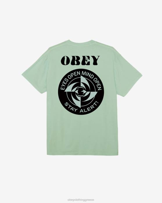 pigment surf spray είδη ένδυσης 686F368 OBEY μείνετε σε εγρήγορση t-shirt με χρωστική ουσία άνδρες