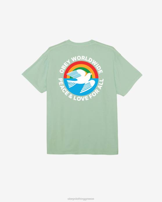 pigment surf spray είδη ένδυσης 686F372 OBEY T-shirt ειρήνης & αγάπης για όλα τα pigment άνδρες