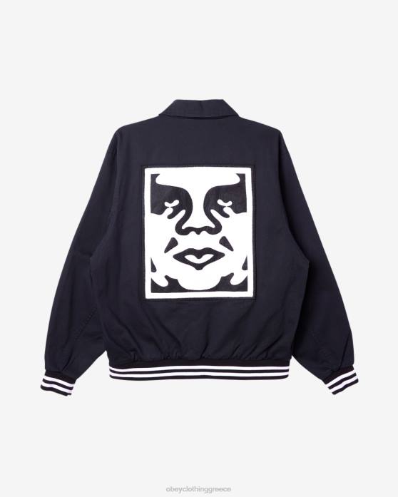 μαύρος είδη ένδυσης 686F260 OBEY εικονίδιο πανεπιστήμιο προσώπου άνδρες