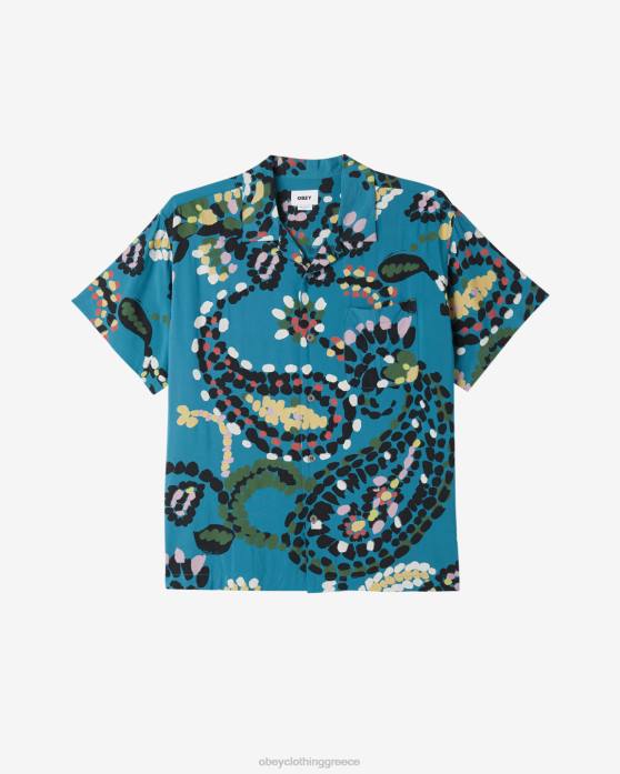 dragon fly multi είδη ένδυσης 686F142 OBEY πουά πουκάμισο paisley άνδρες